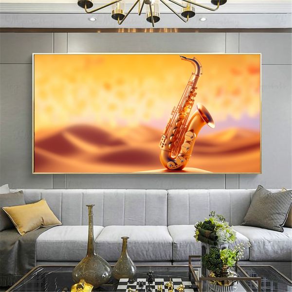Canvas Wall Decor - Saxophone Serenity - 0418