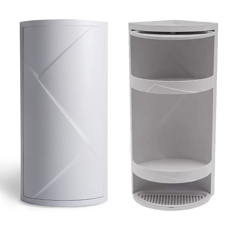 Rotating Bathroom Corner Shower Storage, Kitchen Spice Rack Standing Shelf