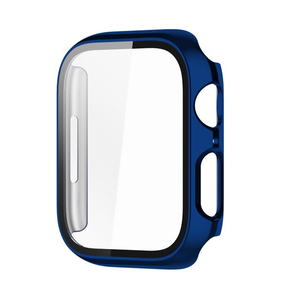 Protective Case with Glass Film Compatible Apple Watch 45mm - Starry Blue