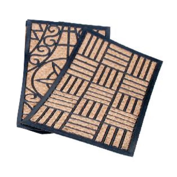 Home Decor Doormat Rubber 60cm 2 Set