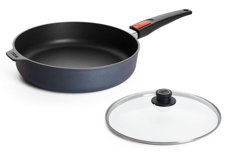 WOLL Diamond Lite Saute Pan With Detachable Handle And Glass Lid