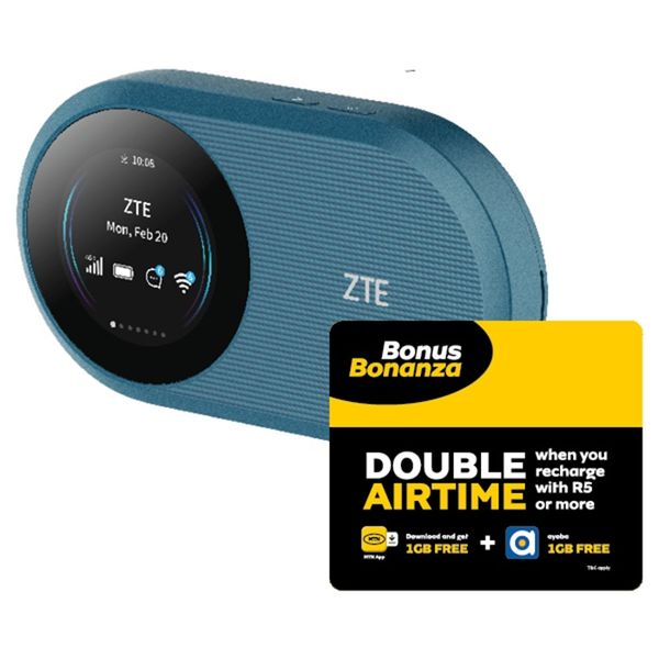 MTN ZTE U10S PRO 4G MIFI Green + MTN SIM Kit &amp; LTE Device Promotion