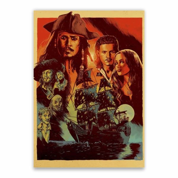 Pirates Of The Carribean Cartoon Poster - A1