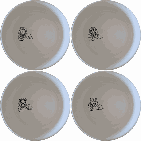 African Lion Bowl Set of 4 - Range 1