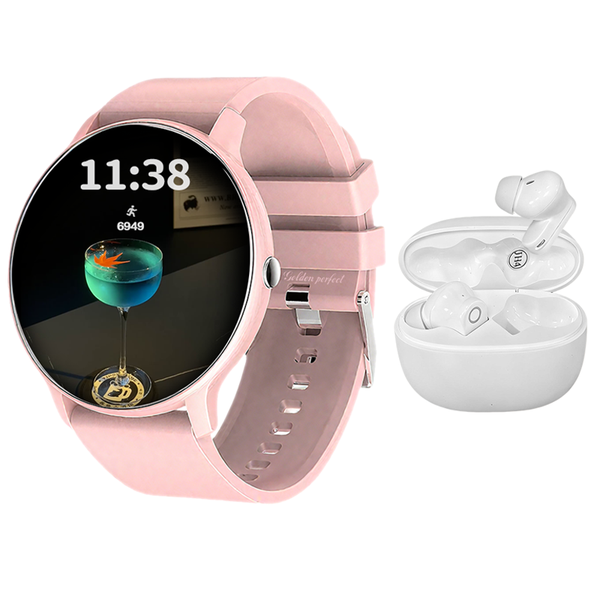 Golden Perfect Smartwatch For Women &amp; Bluetooth image
