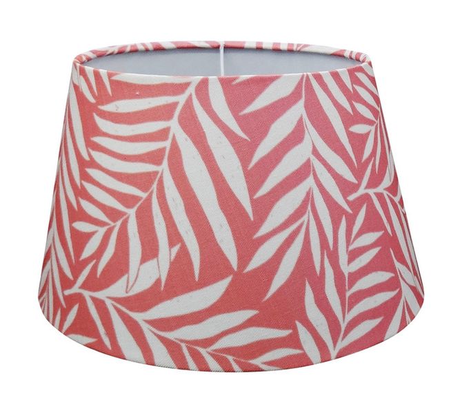 Tapered Salmon Leaves Lamp Shade 260 mm
