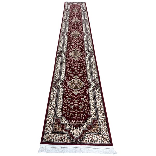 ROYAL RUGS - Red Turkish Machine Made Runner - 500 x 80cm