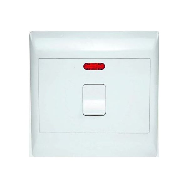 ACDC - White 45A DP Stove Isolator 4x4 And Neon Light Cover Plat