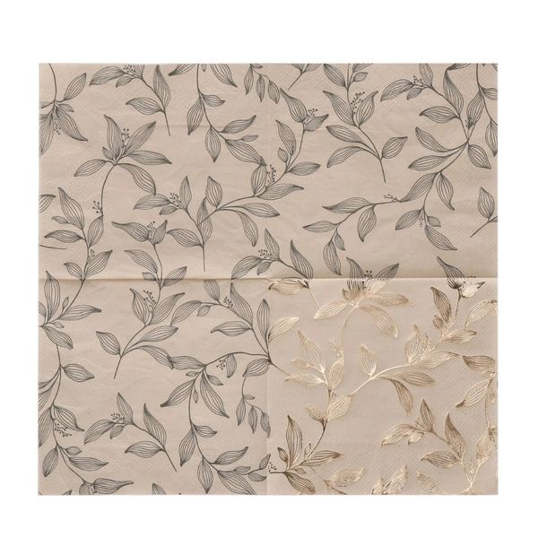 Luxury Gold Premium Foil Leaf Dinner Serviettes