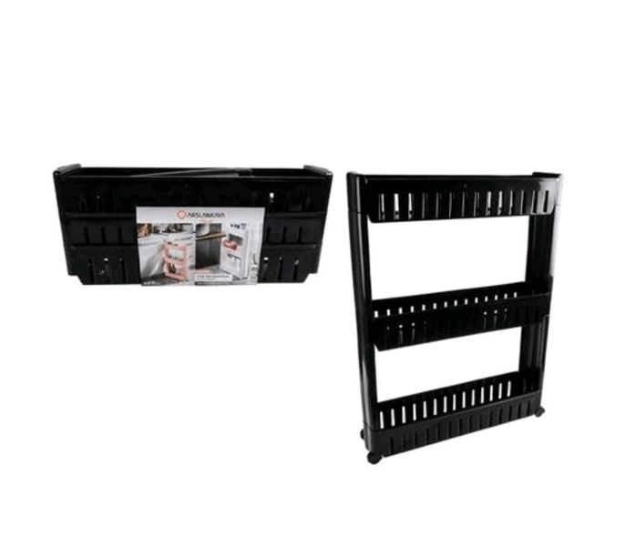 3 Tier Slim Storage Unit : Mobile Shelving Organizer