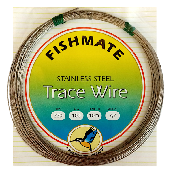 Kingfisher Fishmate Non-Coated 49 Strand Trace Wire 10m 150Lb