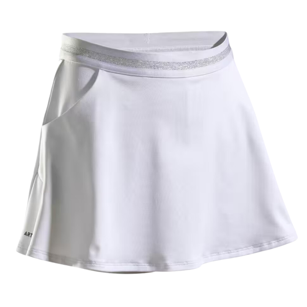 Artengo Girls' Tennis Skirt TSK500 - White