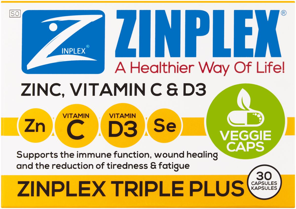 Zinplex Triple Plus Capsules 30's Shop Today. Get it Tomorrow