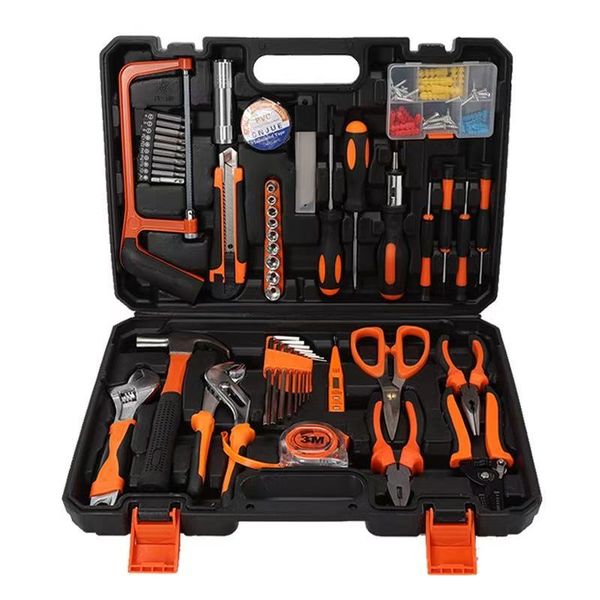 The DIY 102-piece kit includes screwdrivers, wrenches, pliers, precision