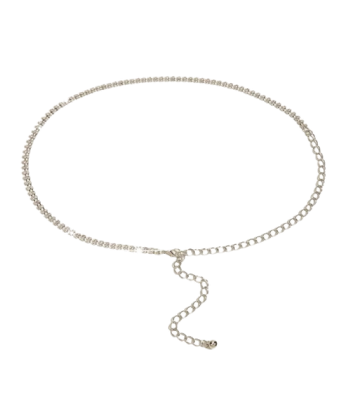 Stylish Rhinestone Decor Chain Belt