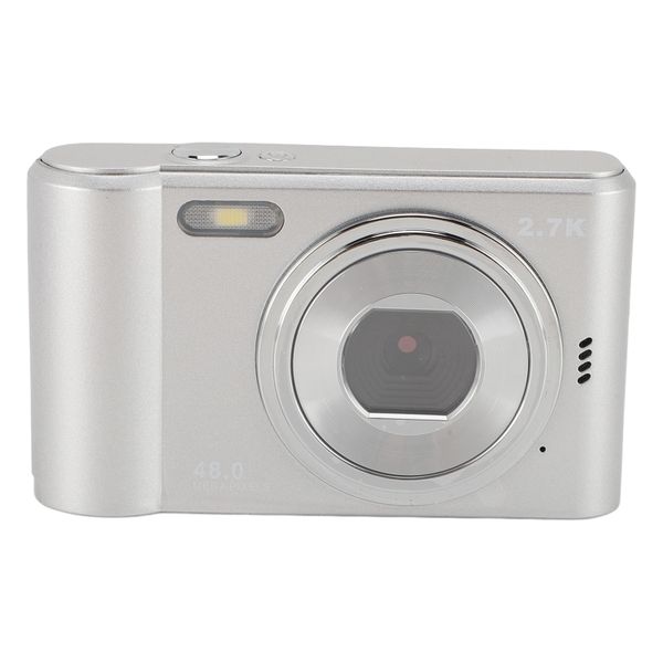 2.7K 48MP Digital Cam, 2.4" Screen, 8X Zoom, Compact For Teens Kids