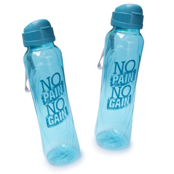 Sports Water Bottle-Blue (Pack of 2)- 600ml