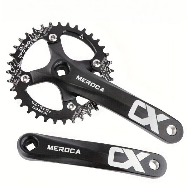 Bike Crankset Compatible for 8/9/10/11-Speed Drivetrains,34T/36T/38T