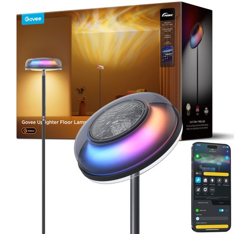 Govee Uplighter Floor Lamp - Tri-Zone RGBIC Smart LED with Matter Support Image