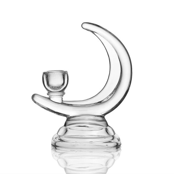 Moon And Star Design Glass Candle Holder