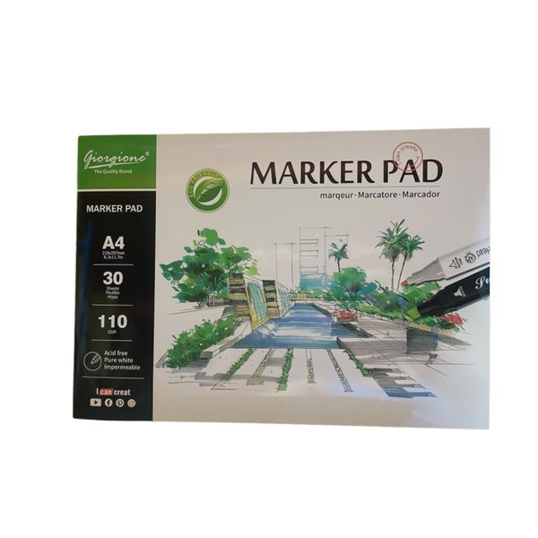 Giorgione A4 Marker Pad 30 Sheets , 110 gsm
