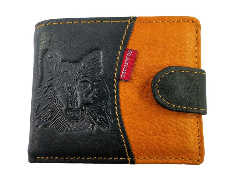 Men's Wallet Genuine Leather Black 861-05