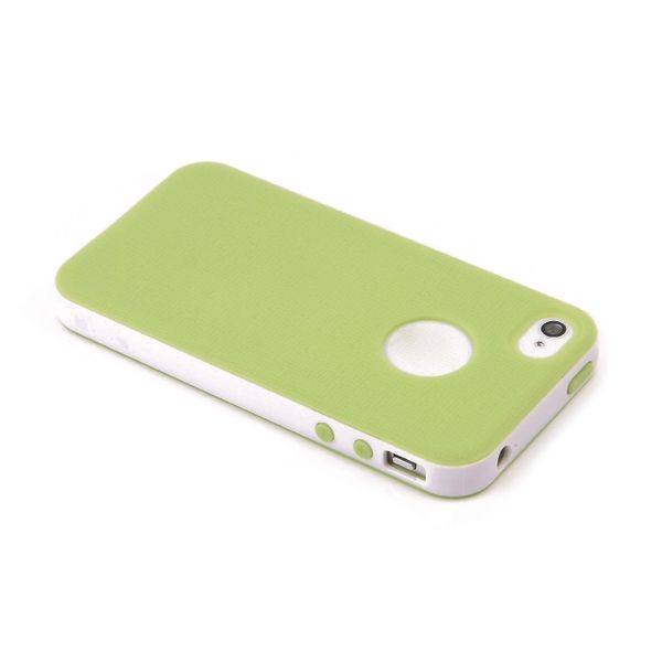 Light Green White Tpu+Pc 2-Piece Style Hard Case Compatible with Universal