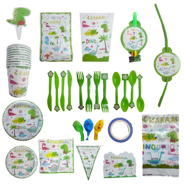 164 Piece Dinosaur Kids Party Decoration Set - KPS01