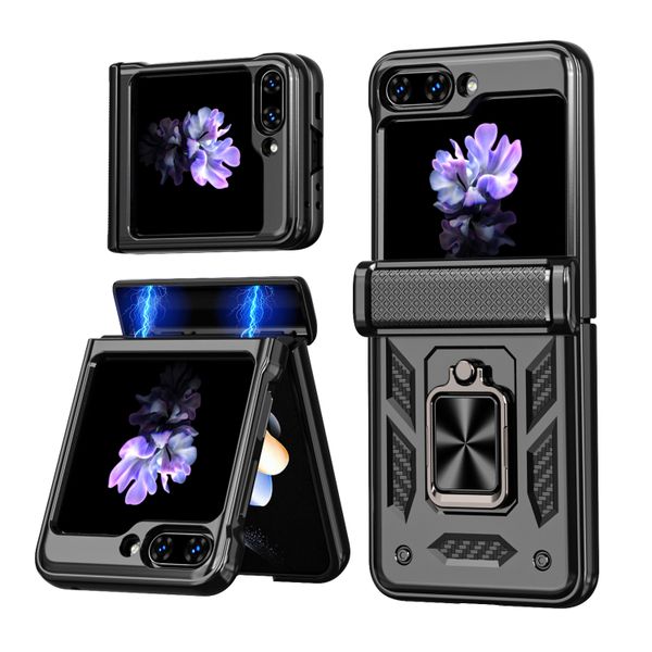 Magnetic Ring Stand Phone Case Compatible With Samsung Galaxy Z Flip 5