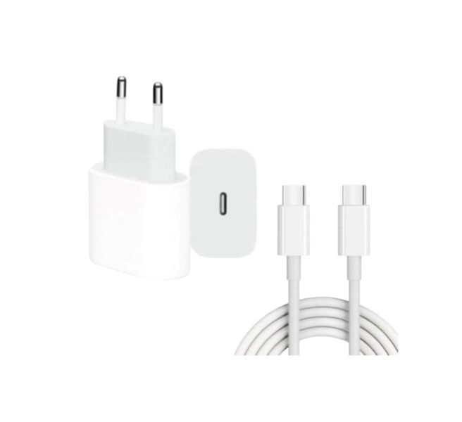 20W USB-C Power Adapter With Type C USB Cable Fast Charger