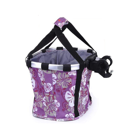 Folding Small Pet Cat Dog Carrier Bike Handlebar Basket Image