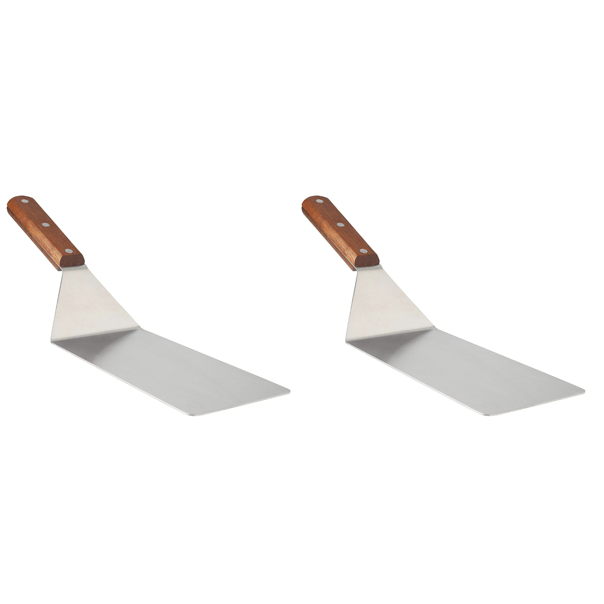 Multi Functional Large Metal Spatula with Wooden Handle - 2 Pack | Shop ...