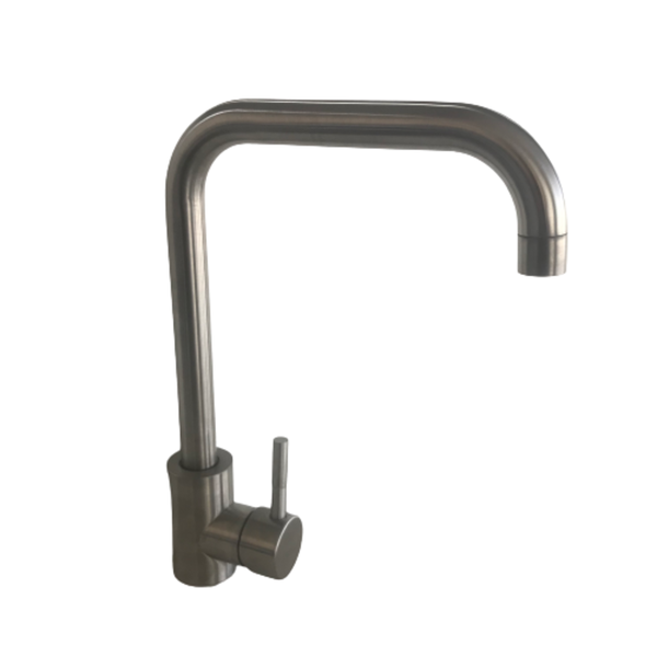 Kitchen Mixer Tap Brushed Steel 304