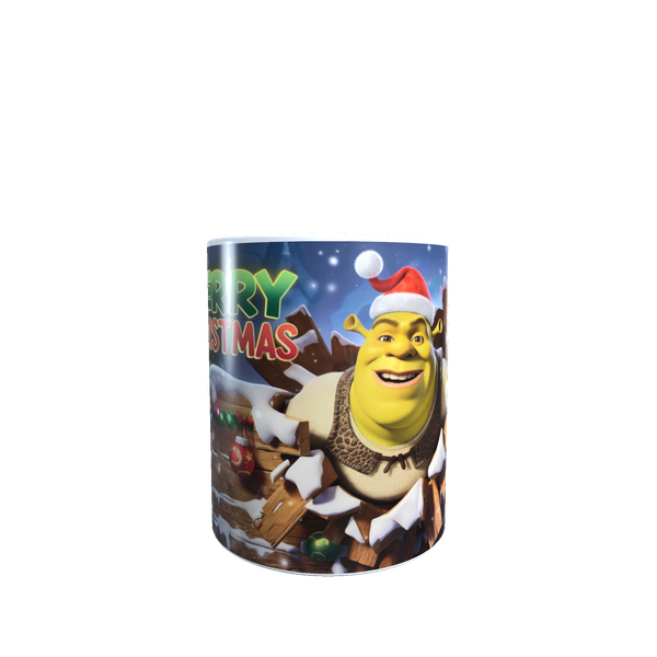 Shrek 3D Christmas Ceramic Mug - Fun Festive Gift for Kids, Fans