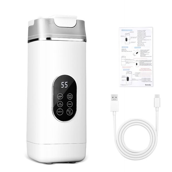 Portable Blender 500ml - Personal Blender with Digital Display, One-Touch