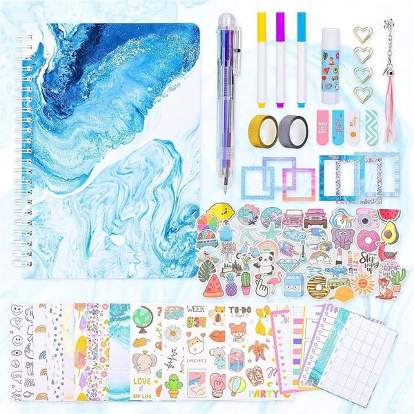 Sulfar DIY Journal Personalized Diary &amp; Scrapbook Stuff Teens Girls,