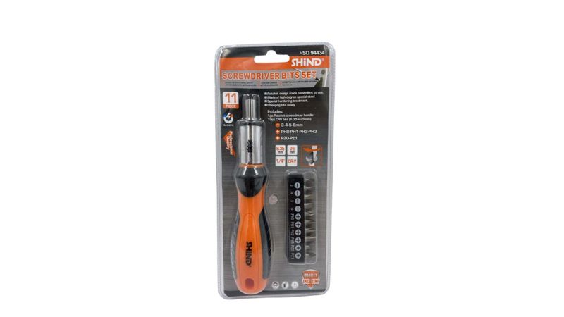 Shind 11 Piece Screwdriver and Bits Set