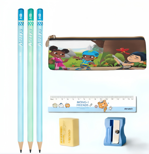 Vibrant Kids' Cartoon Pencil Case - Fun School Stationery Pouch
