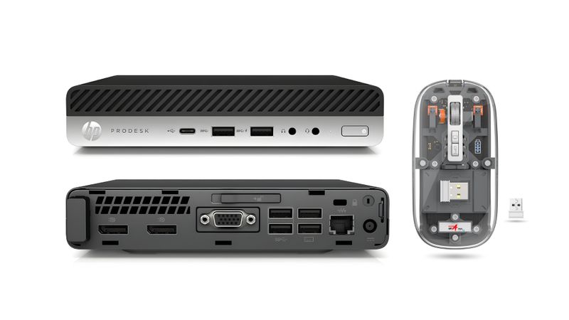 Certified Pre-Owned HP ProDesk 600 G3 Mini PC (Core i3,8 GB RAM,128GB SSD )