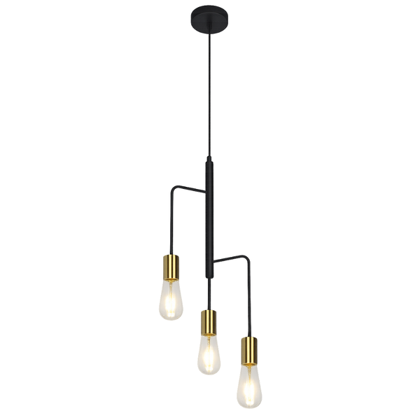 Brightstar PEN563/3 Black Pendant Light