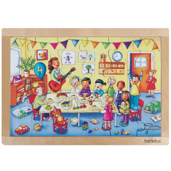 Beleduc Birthday Frame Puzzle: 24 Pieces