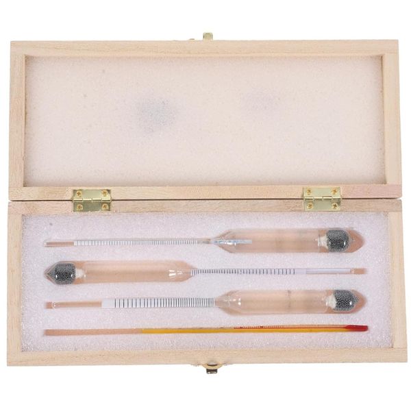 Alcohol Meter with Thermometer Set Alcohol Percent Tester Hydrometer