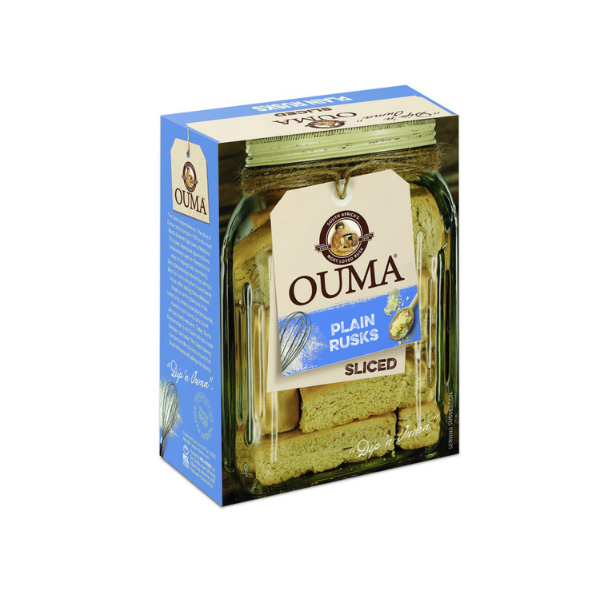 Ouma- Plain Rusks Sliced 450g x 12