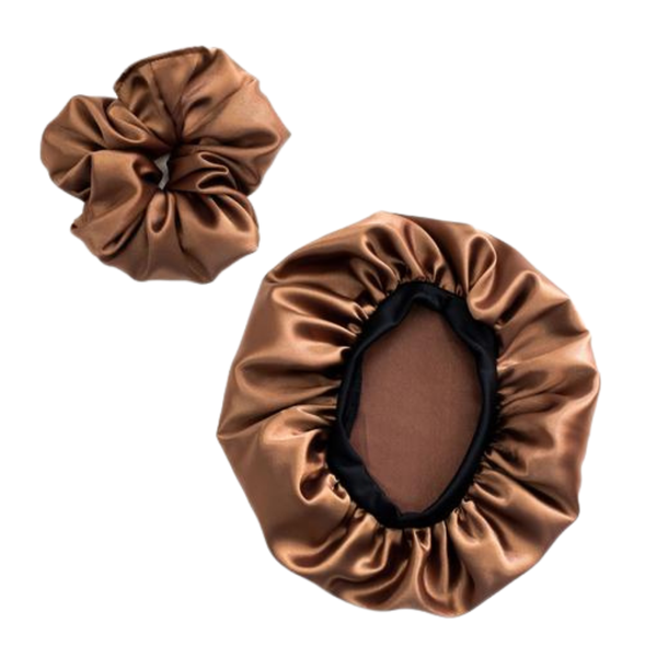 Zanya Satin Bonnet and Satin Scrunchie