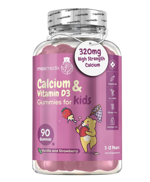 Calcium and Vitamin D3 Gummies High Strength for Kids