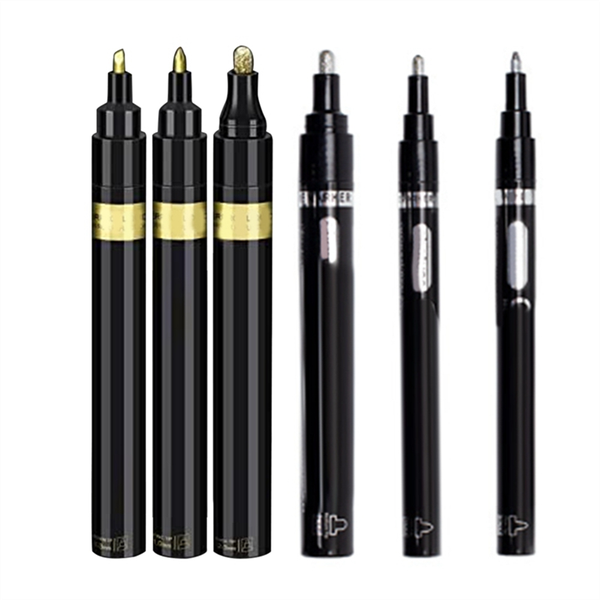 6Pcs Liquid Mirror Chrome Markers, Permanent Chrome Mirror Paint Pens