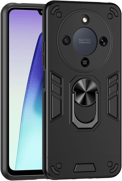 360 Ring Stand Hard Phone Case Compatible With Honor Magic 8 Lite 5G