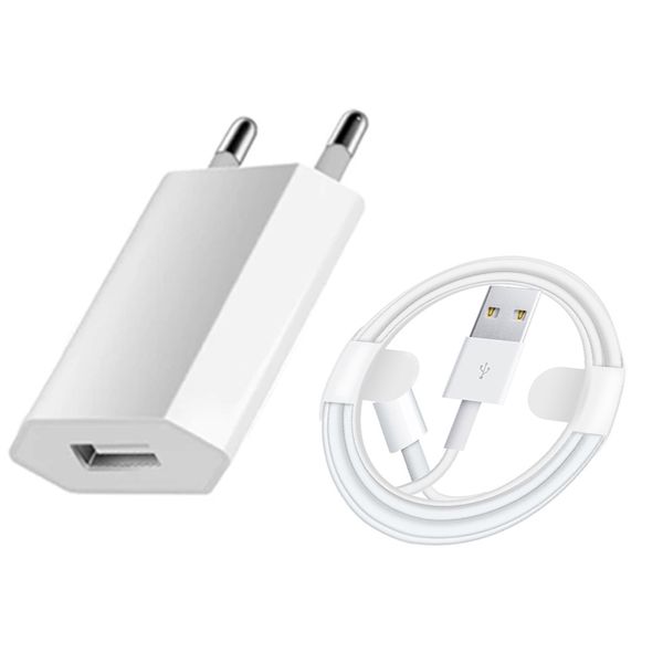 5W USB Power Adapter &amp; Lightning Cable Compatible with iPhones &amp; iPads -1m