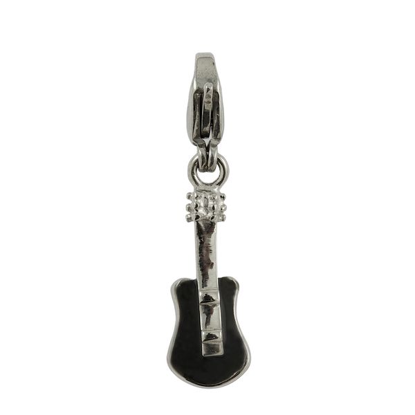 Bad Girl Guitar Charm - Black