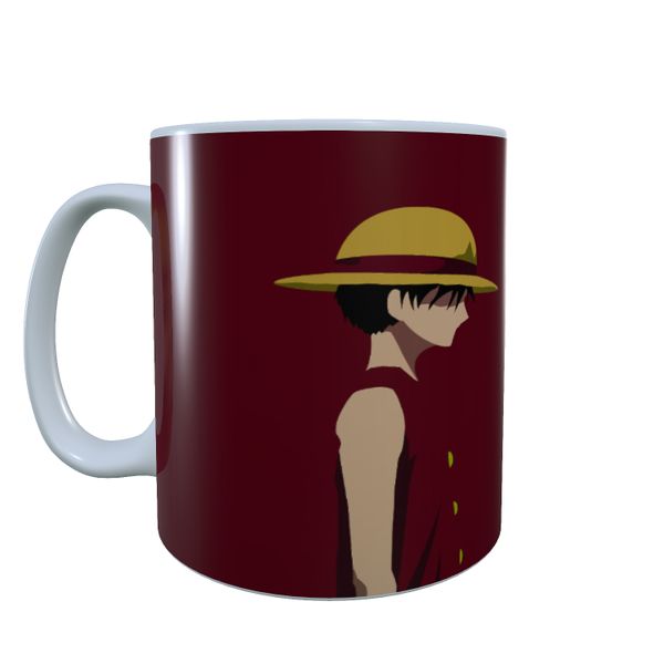 Luffy Standing Minimal Style - One Piece Coffee Mug